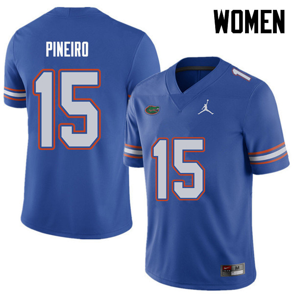 Jordan Brand Women #15 Eddy Pineiro Florida Gators College Football Jerseys Sale-Royal - Click Image to Close
